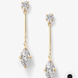 New Melinda Maria Marquise Diamond Drop Earrings